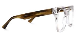 Leafy Square Clear Glasses2