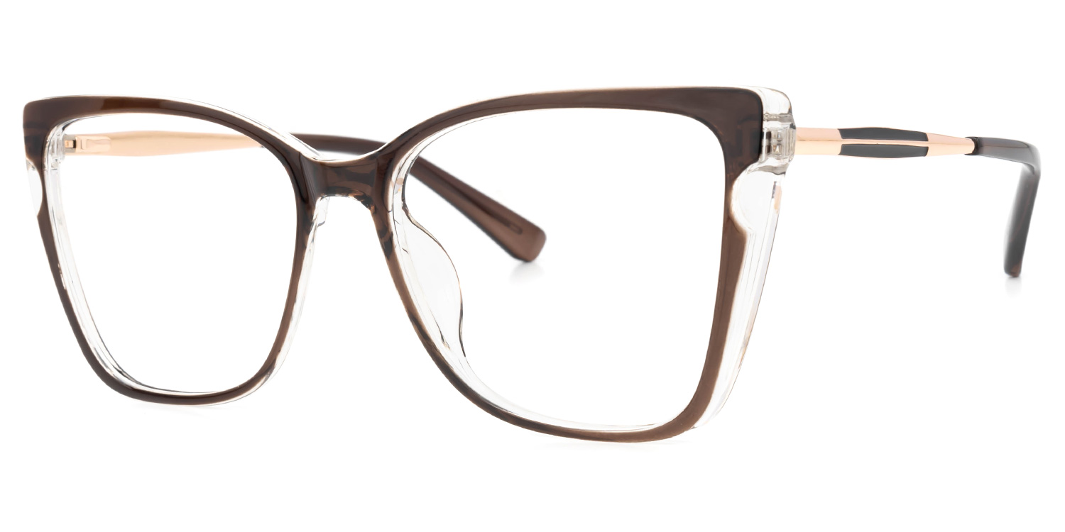 Shinault Cateye Brown Glasses | ZEELOOL Canada1