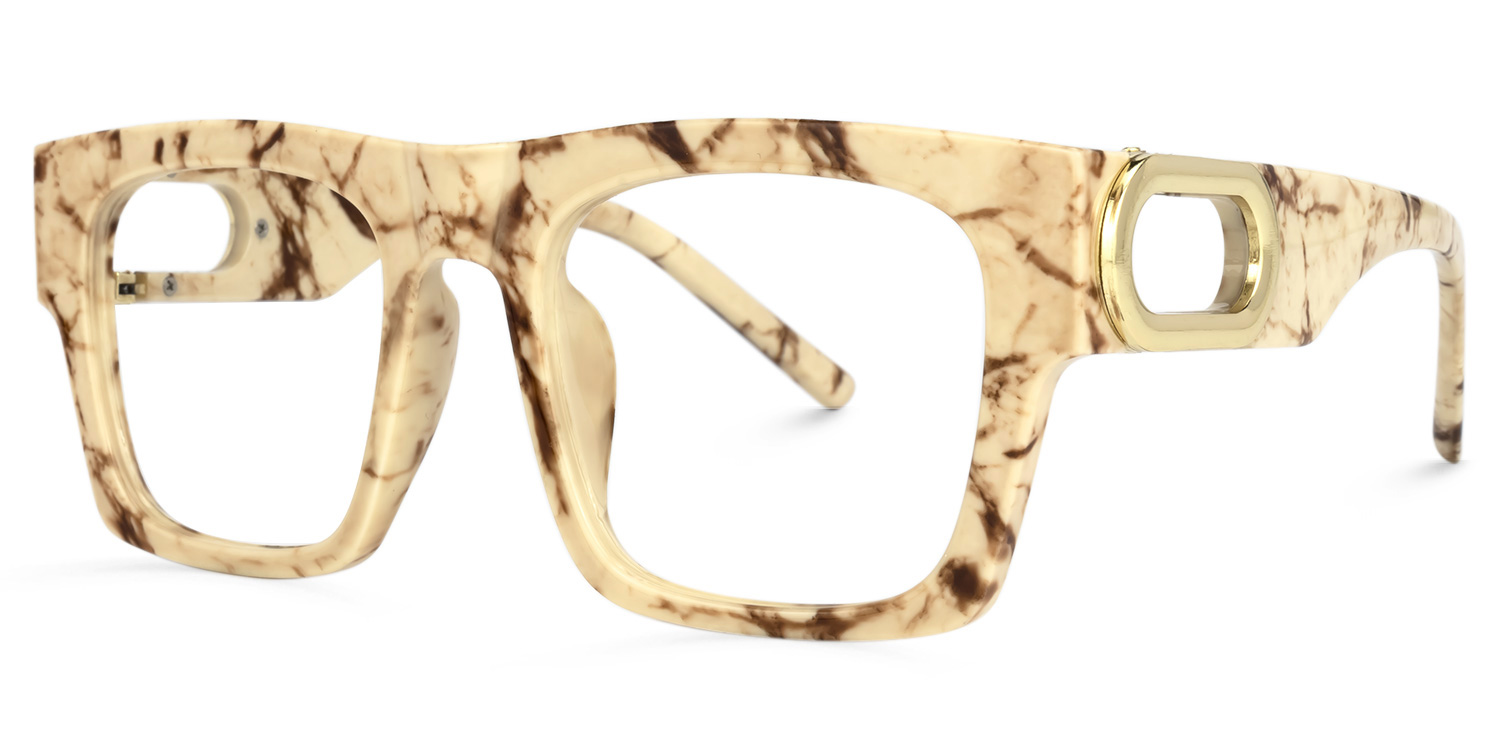 Suheil Square Beige Glasses | ZEELOOL Canada1