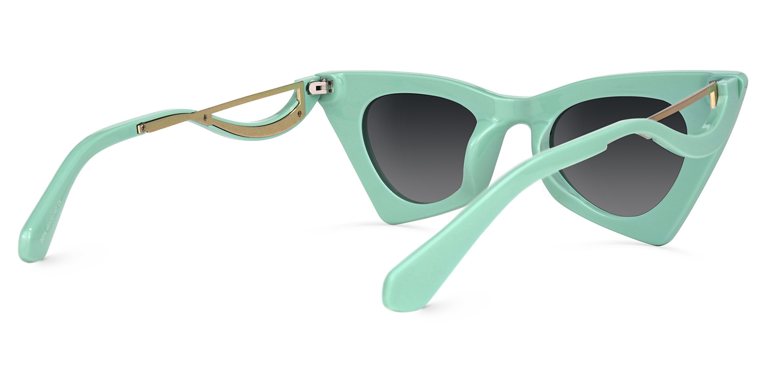 Stepp Geometric Green Sunglasses | ZEELOOL Canada3