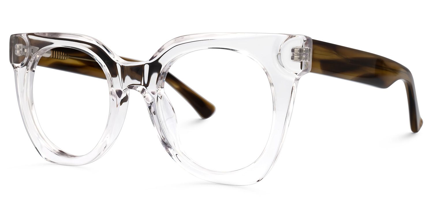 Leafy Square Clear Glasses | ZEELOOL Canada1