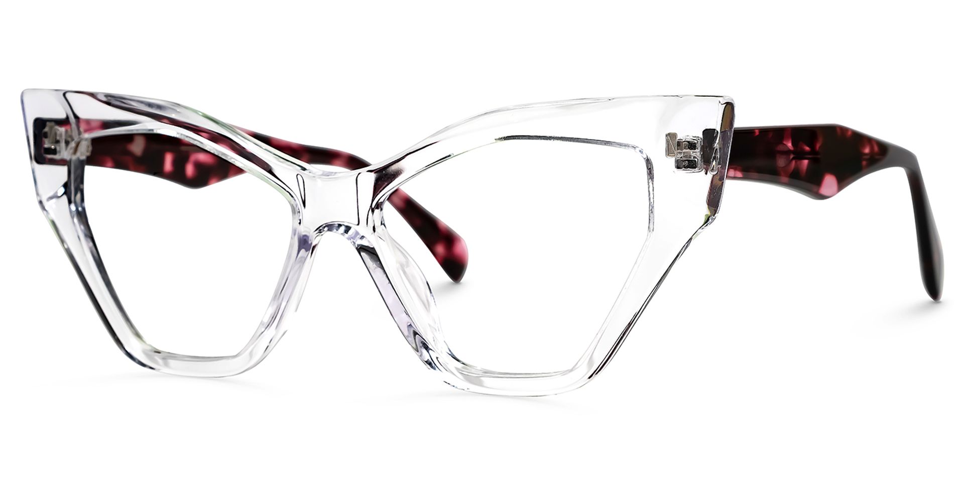 Debaise Geometric Clear Glasses | ZEELOOL Canada1