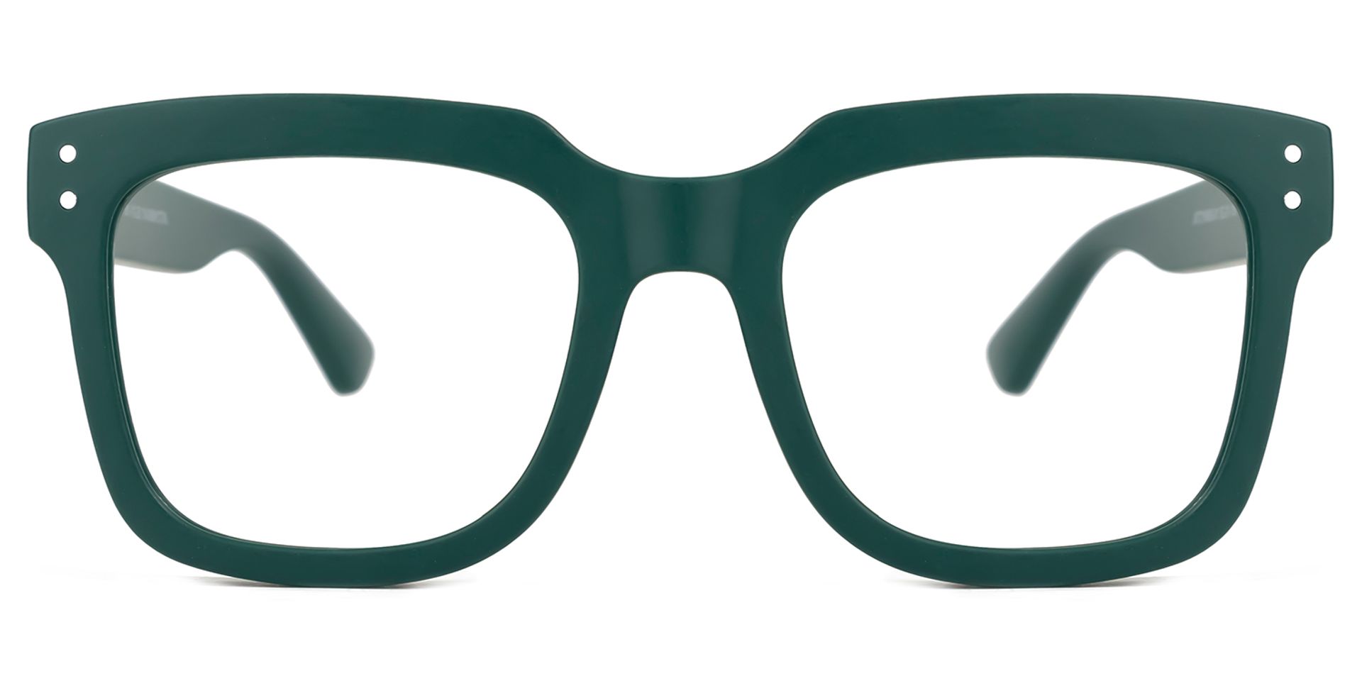 Liizbeett Square Eyeglasses with Dark Green Frames0