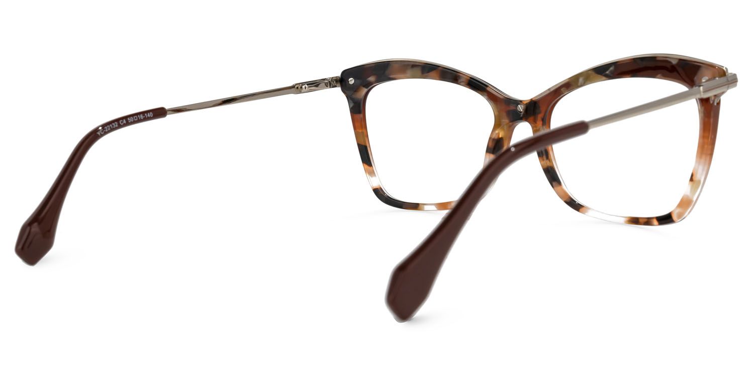 Russell Cateye Brown Glasses | ZEELOOL Canada3