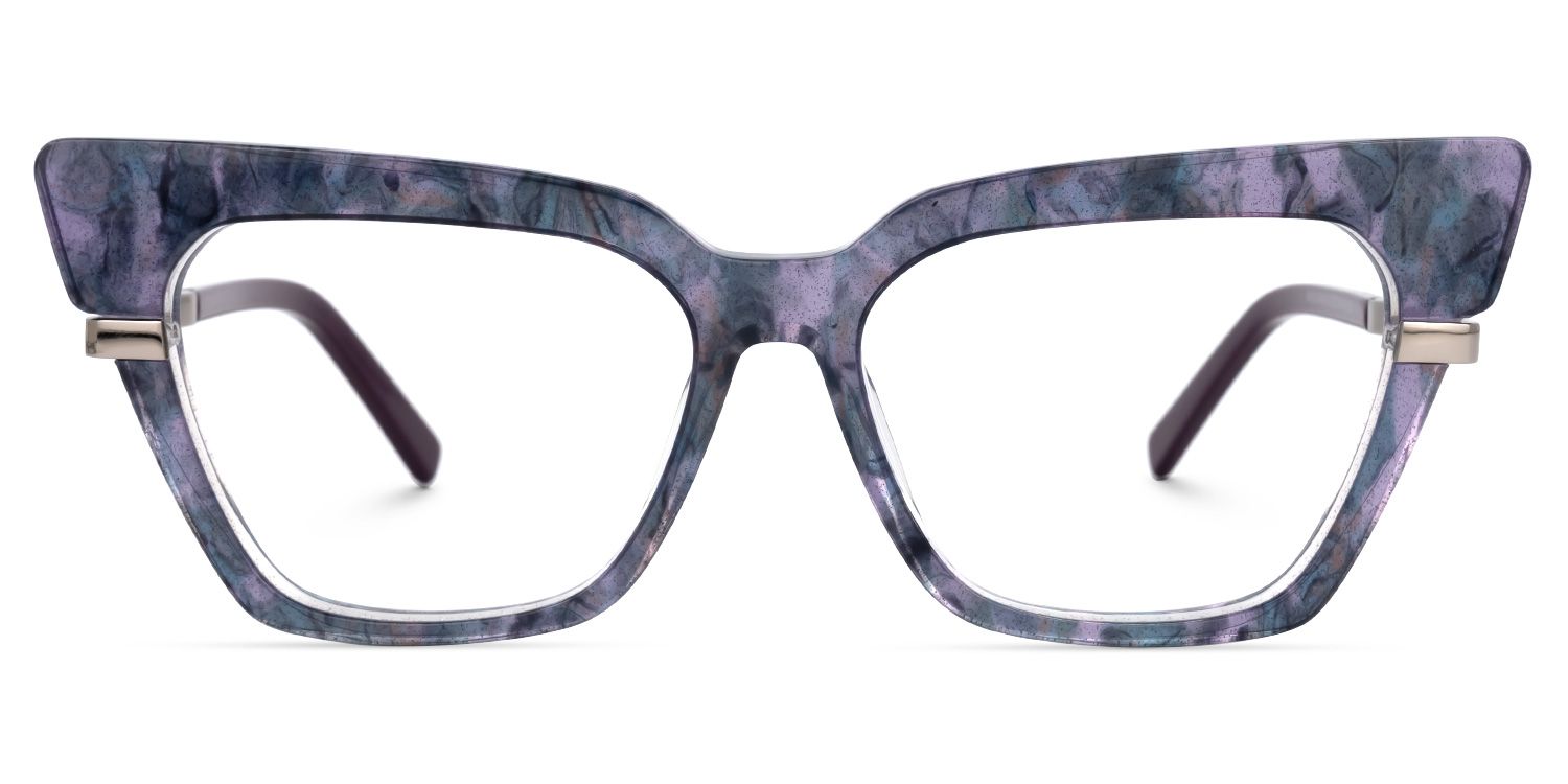 Dotson Cateye Purple-Gray Glasses | ZEELOOL Canada0