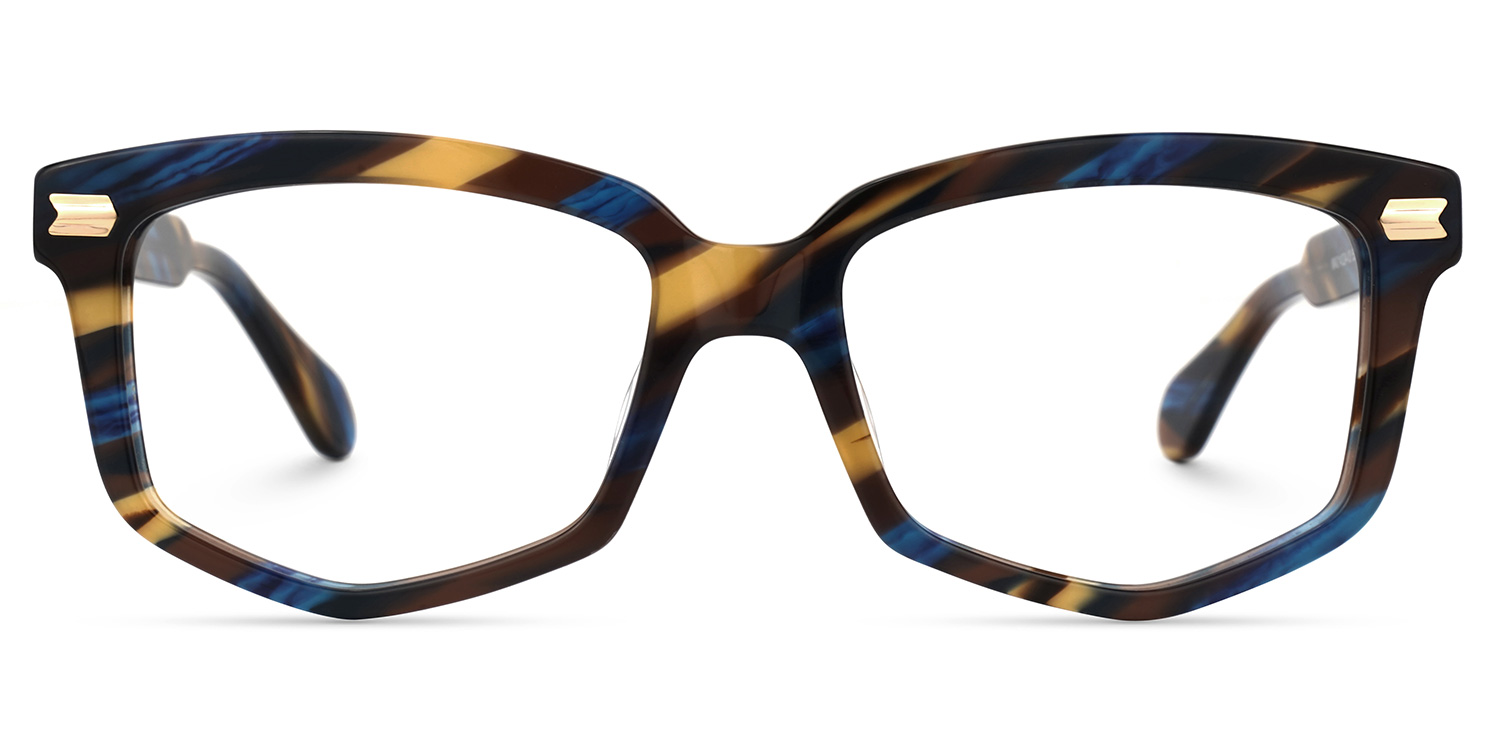 Geri Geometric Multicolor Glasses | ZEELOOL Canada0
