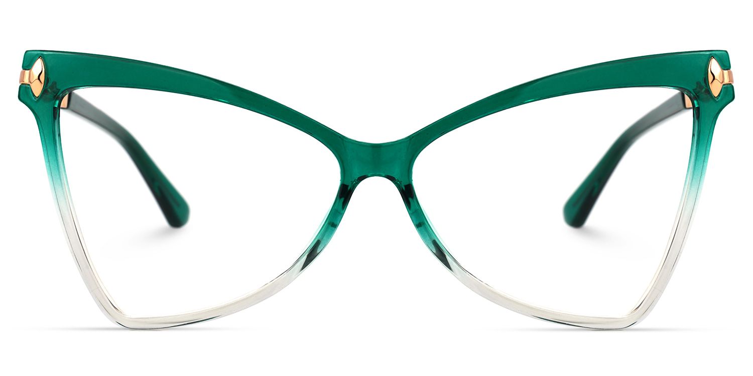 Cristina Geometric Green Glasses | ZEELOOL Canada0
