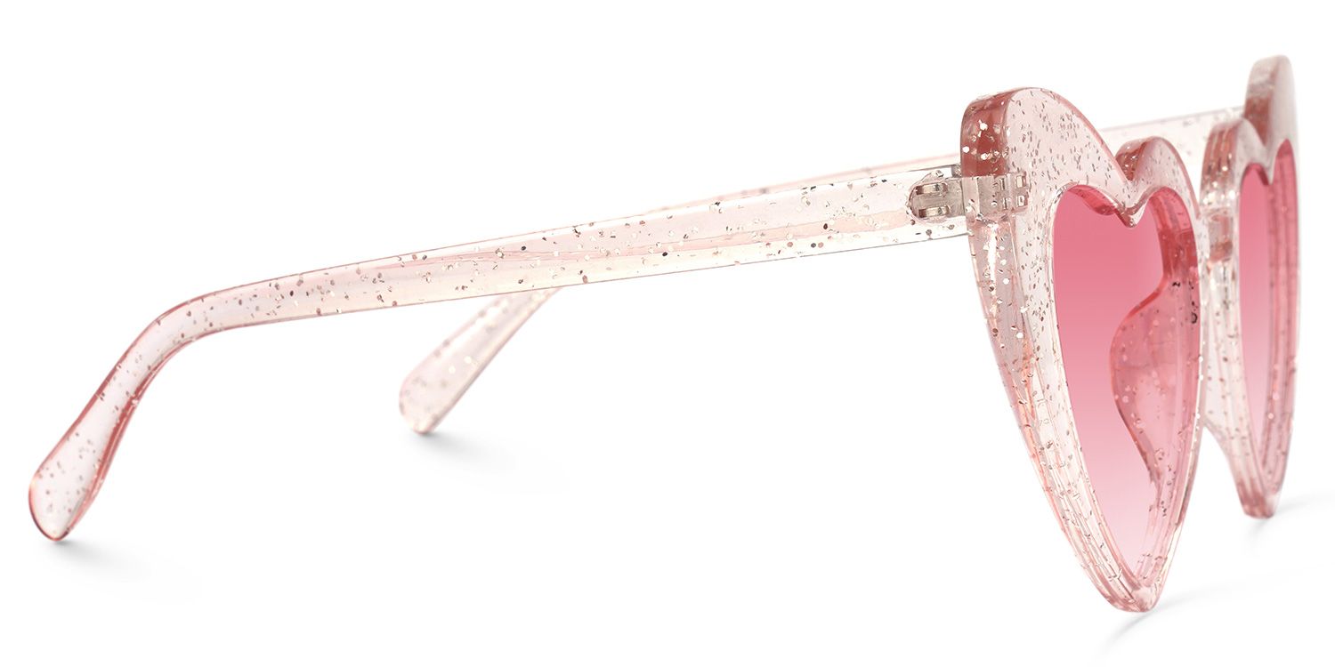 Monkina Heart Pink Sunglasses | ZEELOOL Canada2