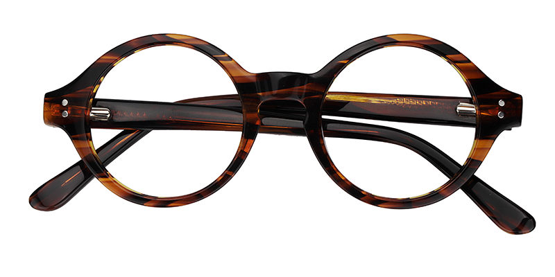 Giggs Round Eyeglasses with Tortoise Narrow Frame1