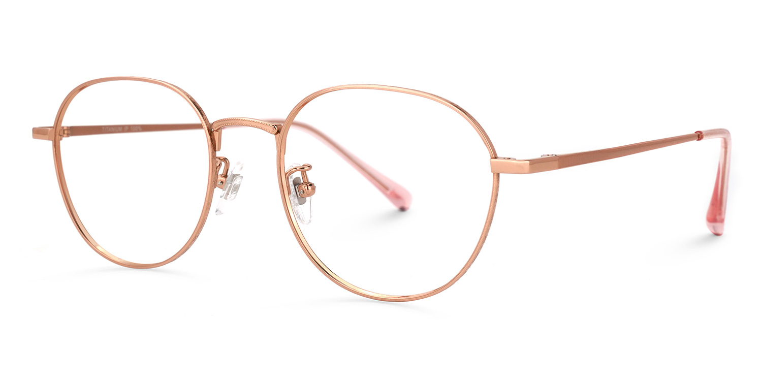 Vasquez Geometric Rose-Gold Glasses | ZEELOOL Canada1