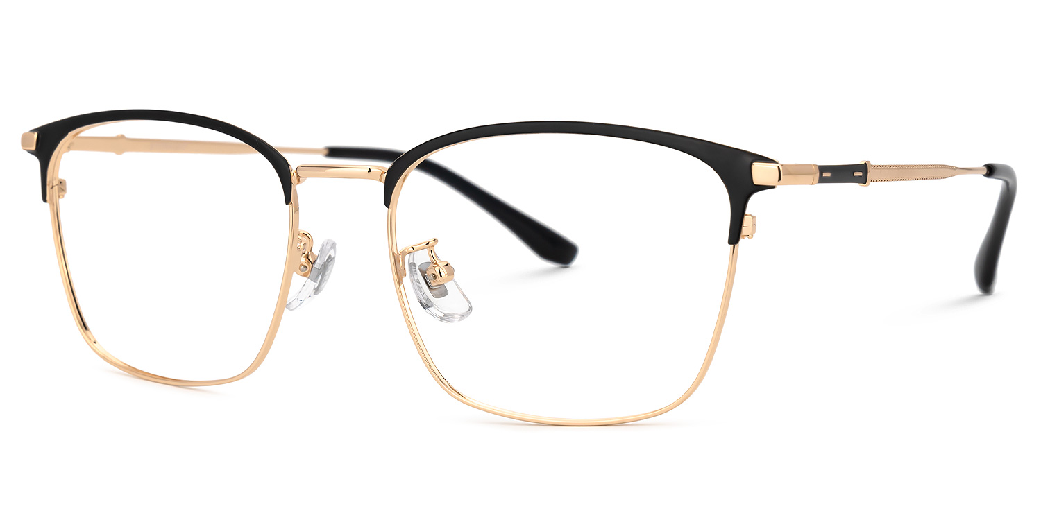 Stanage Browline Gold Glasses1