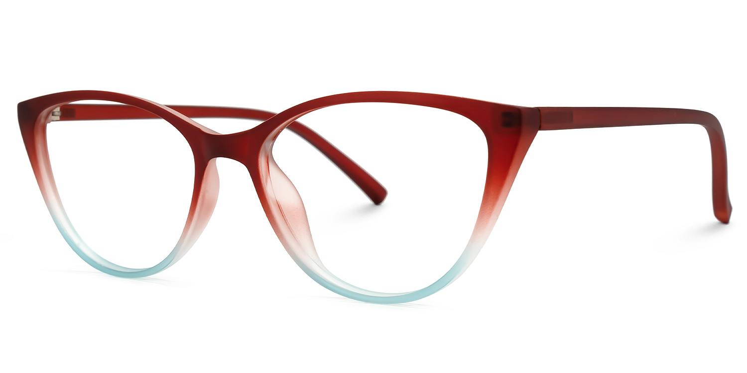 Lucy Cateye Red Glasses1