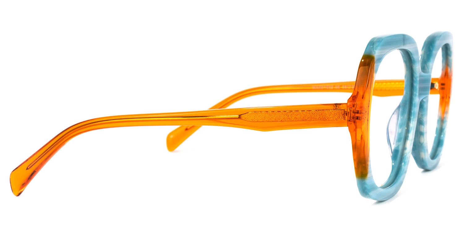 Raquell Square Blue Glasses | ZEELOOL Canada2