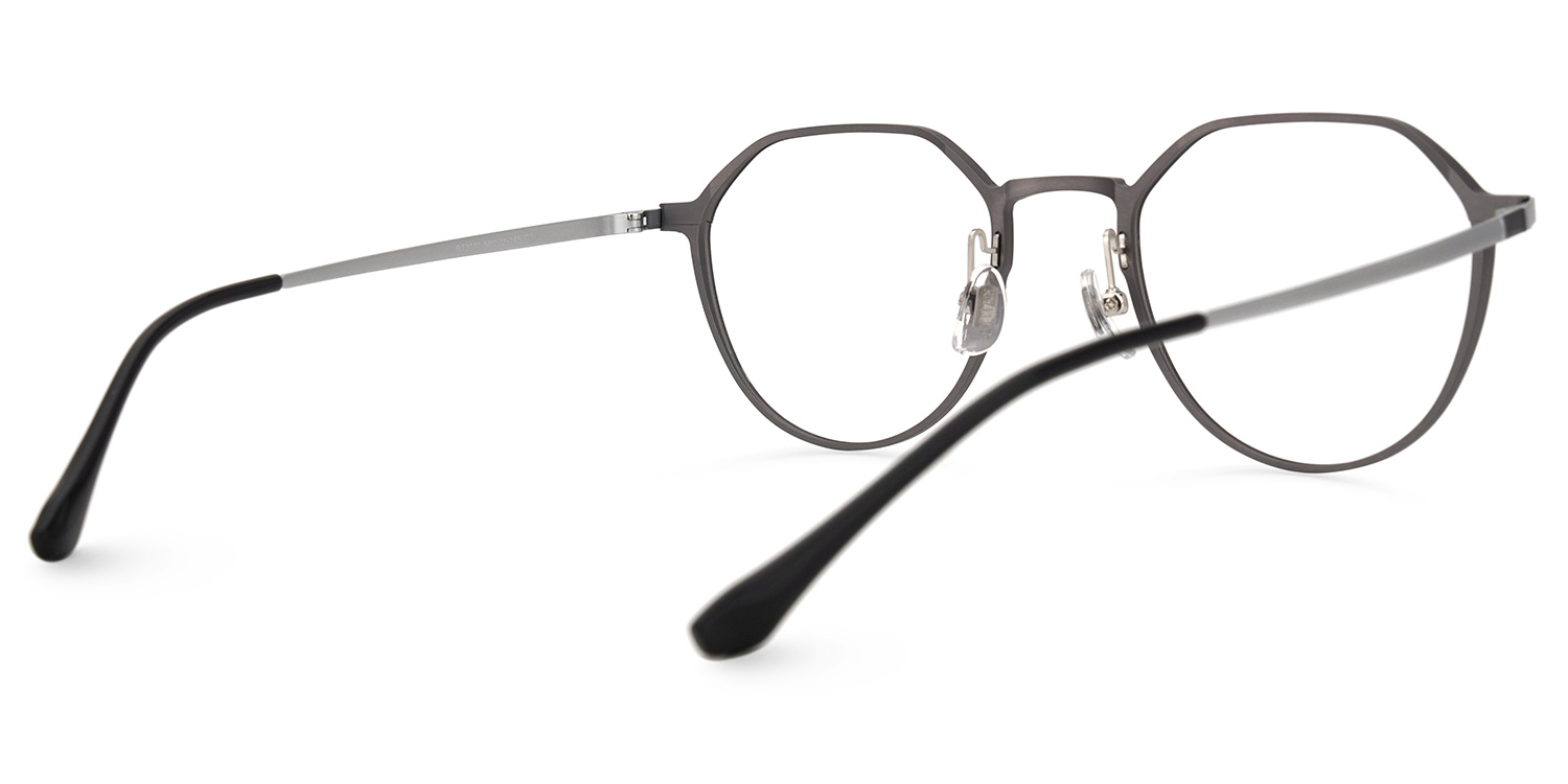 Boles Geometric Light-Grey Glasses | ZEELOOL Canada3
