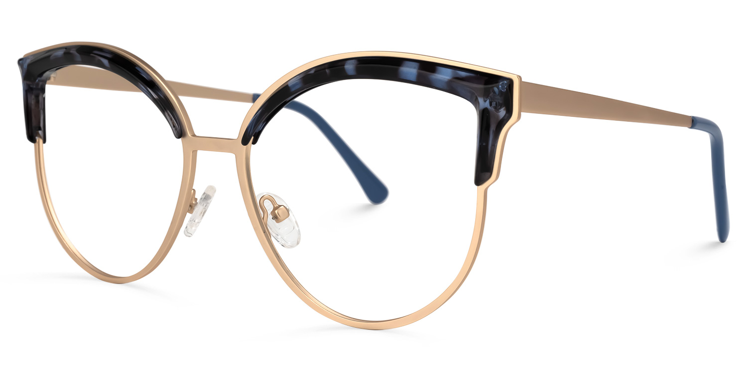 Laureano Browline Blue-Tortoise Glasses | ZEELOOL Canada1