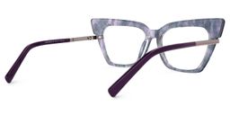 Dotson Cateye Purple-Gray Glasses3