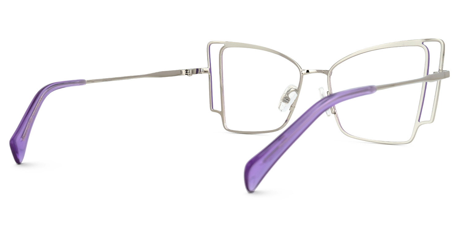 Tapacia Geometric Purple Glasses | ZEELOOL Canada3
