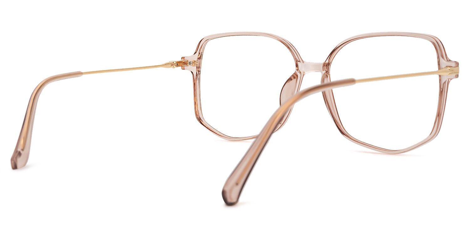 Payton Geometric Beige Frame Glasses | ZEELOOL Canada3