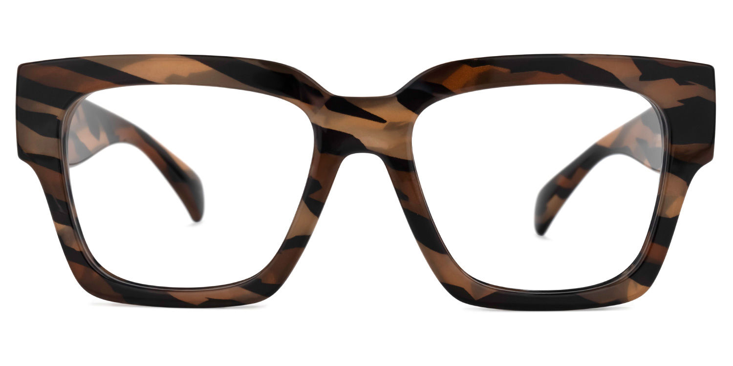 Phoebus Square Brown-Camouflage Glasses0