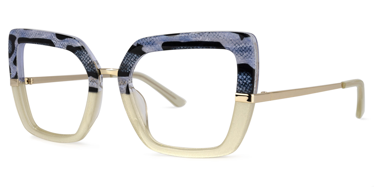 Natalin Square Snake/Skin Glasses | ZEELOOL Canada1