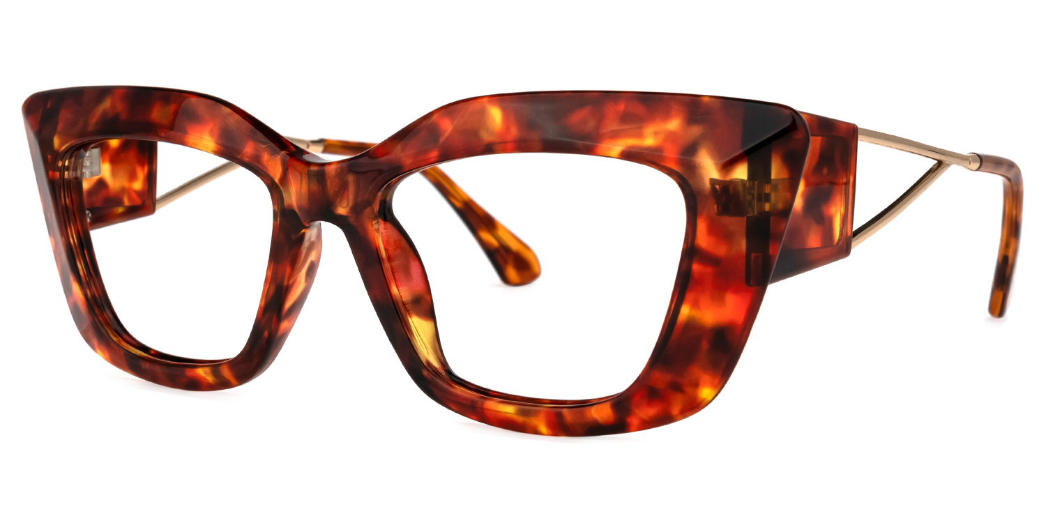 Ferrer Cateye Red-Tortoise Glasses | ZEELOOL Canada1