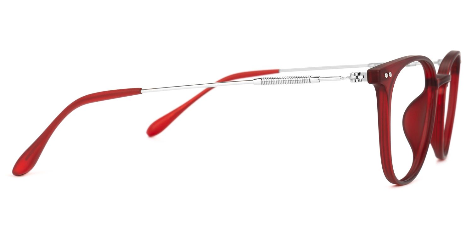 Vilanova Round Red Glasses | ZEELOOL Canada2