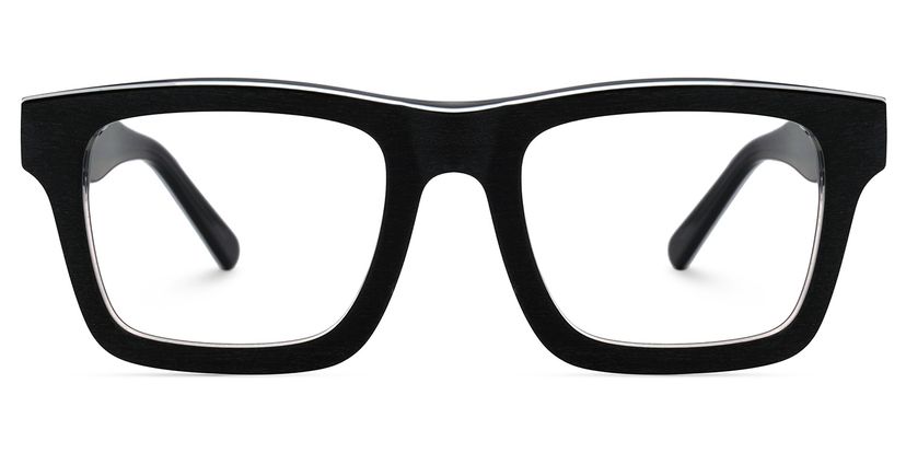 Riley Dark-Gray Rectangle Glasses