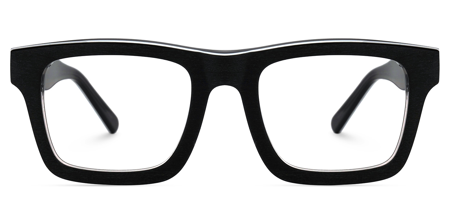 Riley Rectangle Dark-Gray Glasses