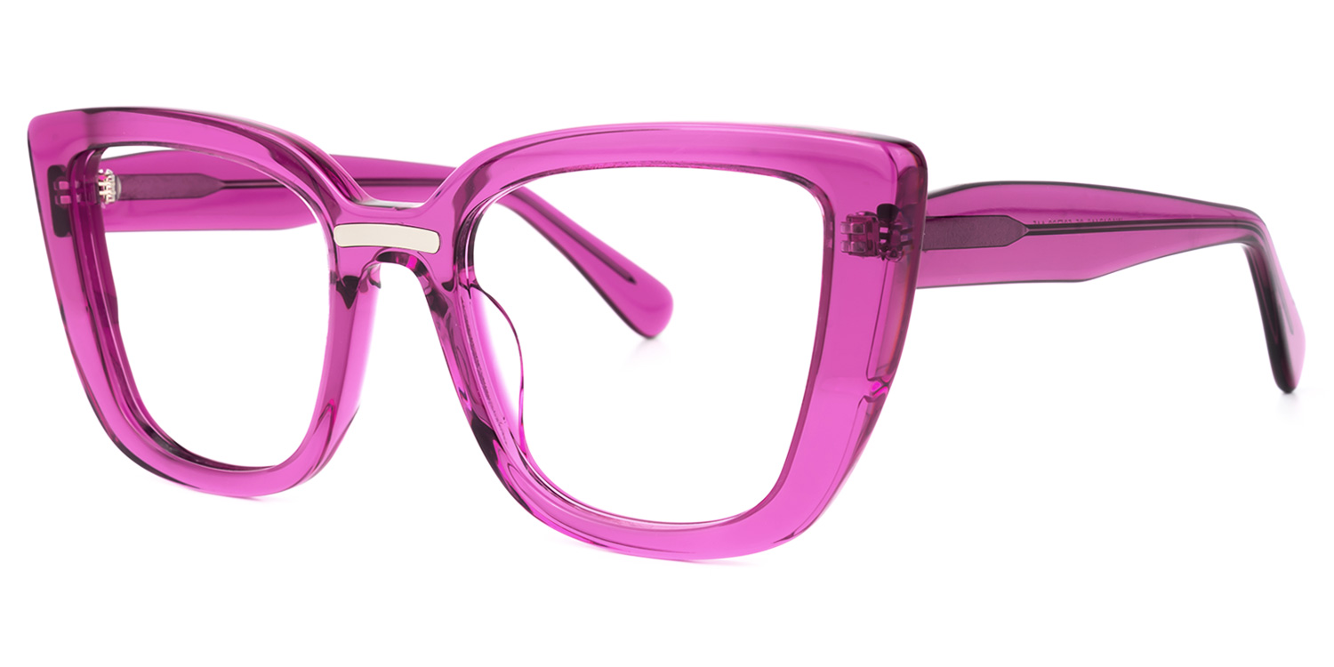 Peggy Cateye Purple Glasses | ZEELOOL Canada1