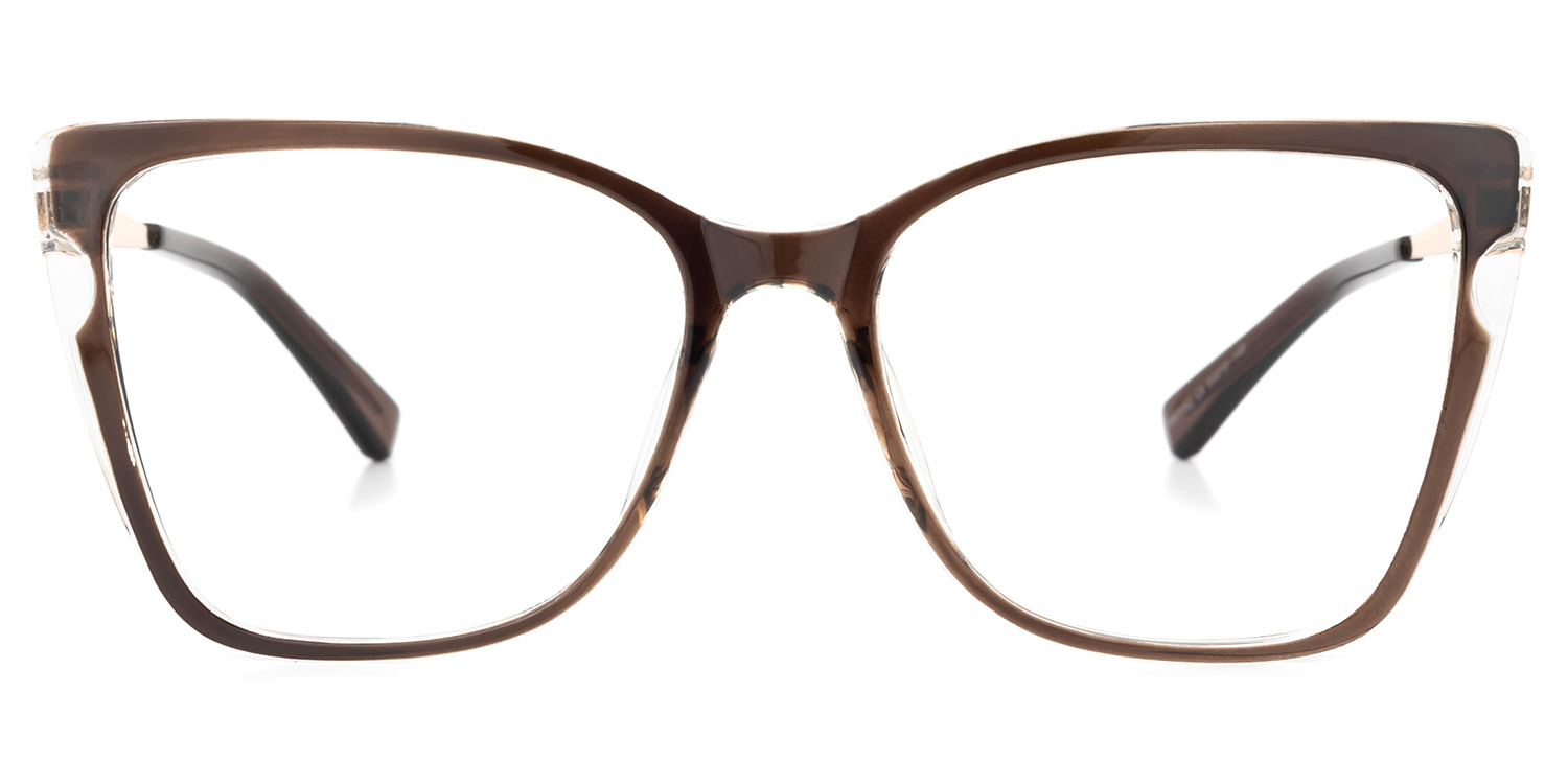 Shinault Cateye Brown Glasses0