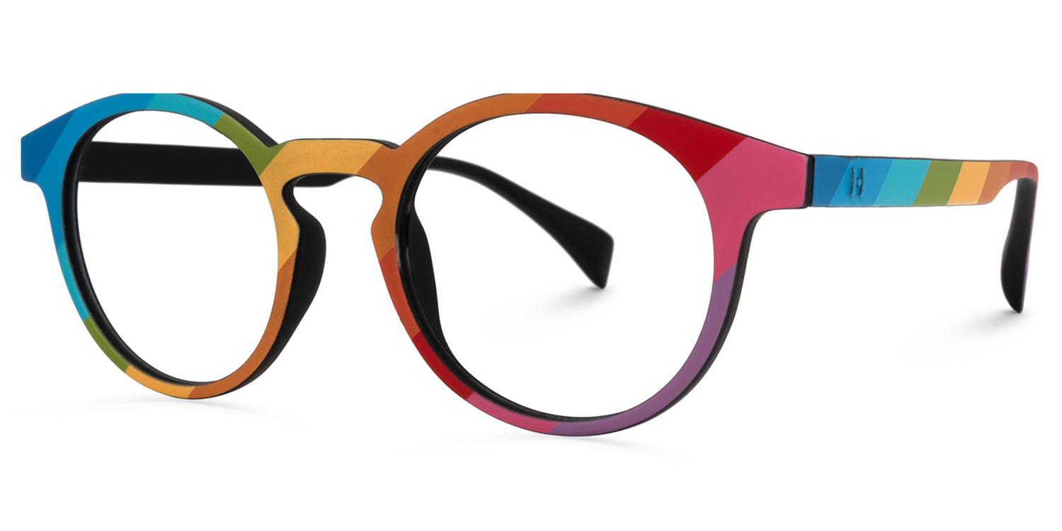 Street-Artist Round Multicolor Eyeglasses & Glasses Frames1