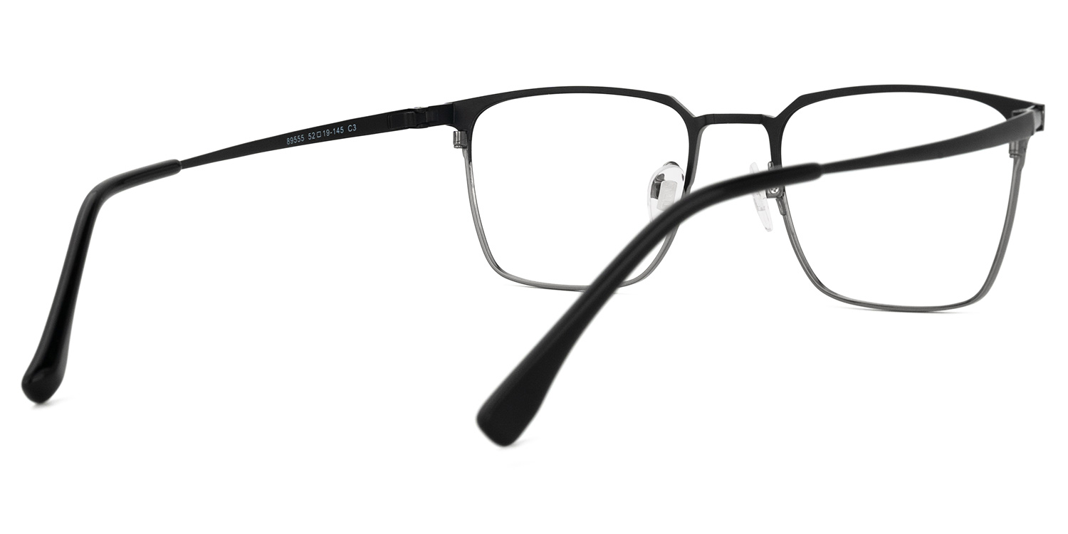 Khadajah Square Black-Gray Glasses | ZEELOOL Canada3