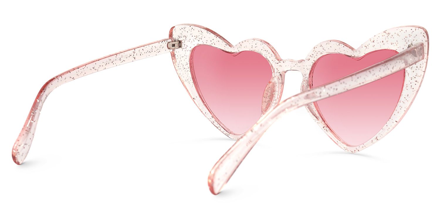 Monkina Heart Pink Sunglasses | ZEELOOL Canada3