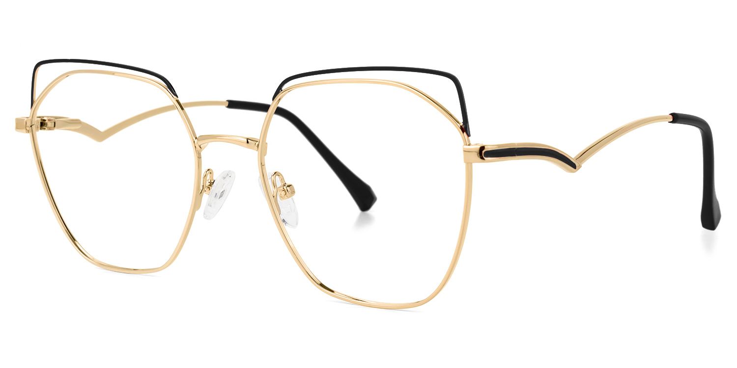 Lyth Instrument Lyth Geometric Black-Gold Glasses | ZEELOOL Canada