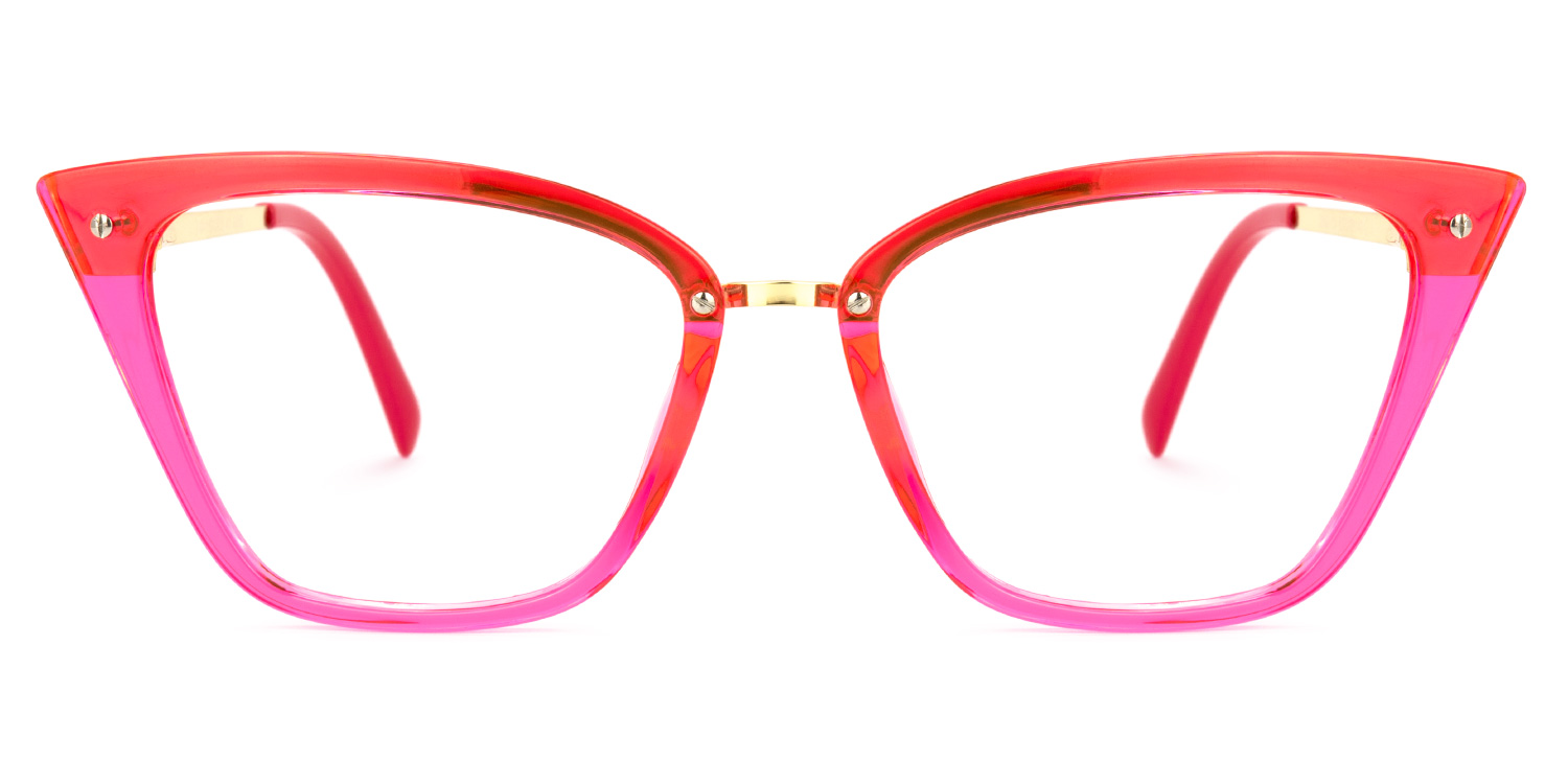 Dionne Cateye Bright-Pink Glasses0