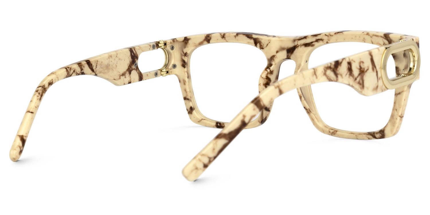 Suheil Square Beige Glasses | ZEELOOL Canada3