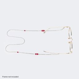 Red Beads Eyeglasses Chain-020