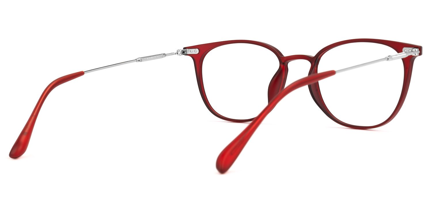 Vilanova Round Red Glasses | ZEELOOL Canada3