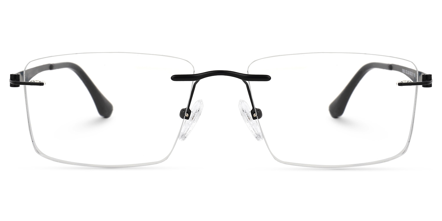 Hairston Square Black Glasses0