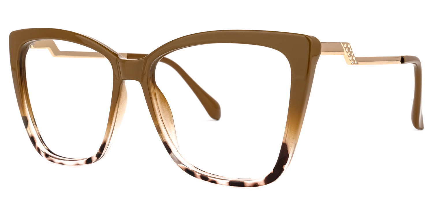 Awilda Cateye Brown Glasses1
