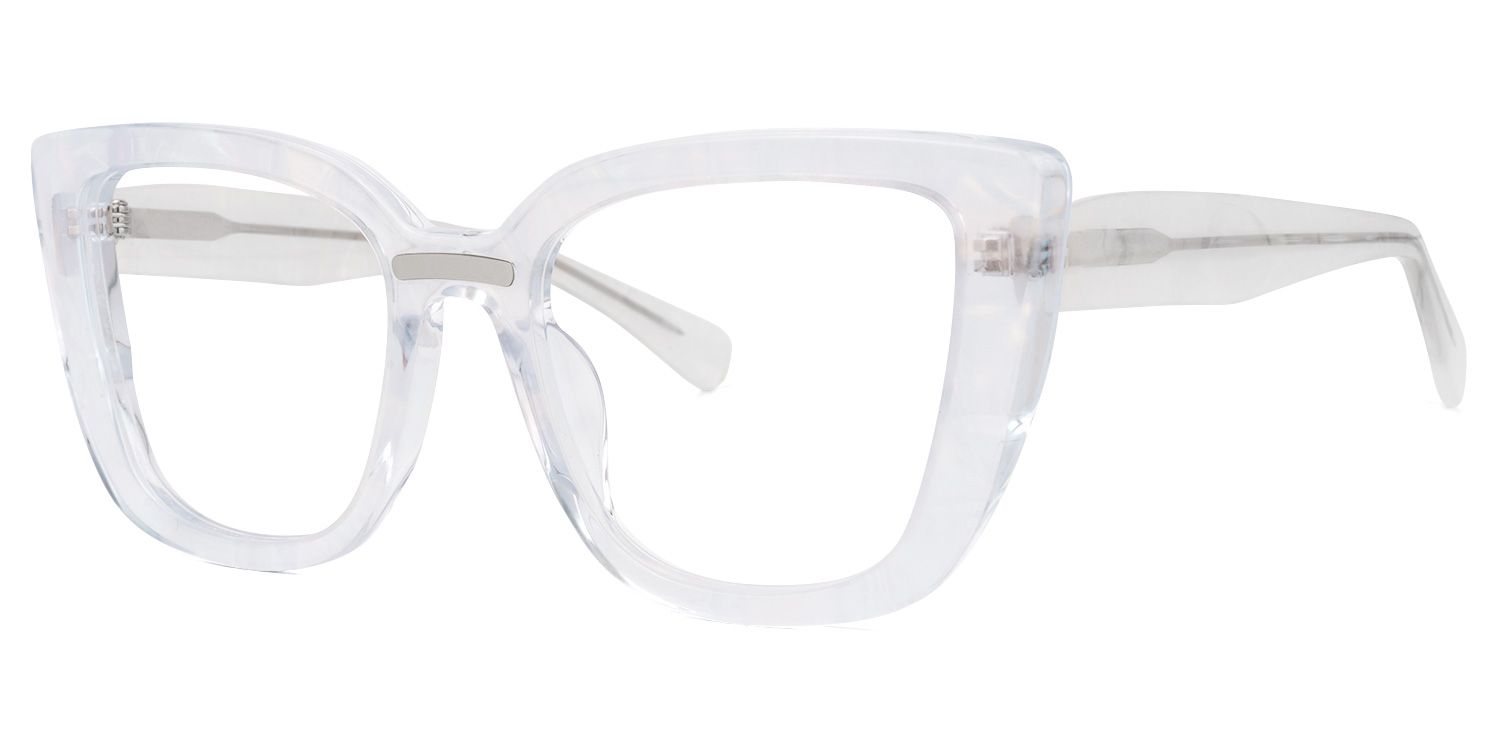 Peggy Cateye Clear Glasses | ZEELOOL Canada1