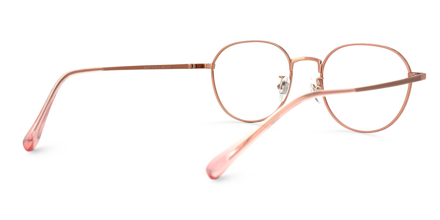 Vasquez Geometric Rose-Gold Glasses | ZEELOOL Canada3