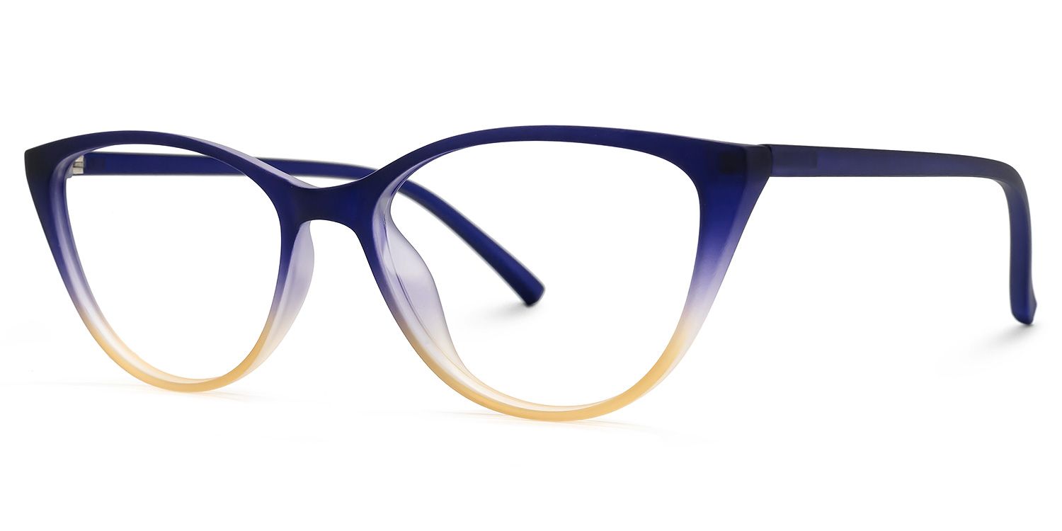 Lucy Cateye Blue Glasses  | ZEELOOL Canada1