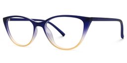 Lucy Cateye Blue Glasses 1