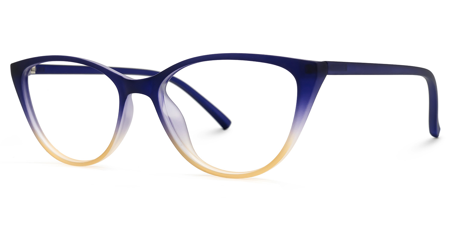 Lucy Cateye Blue Glasses  | ZEELOOL Canada1
