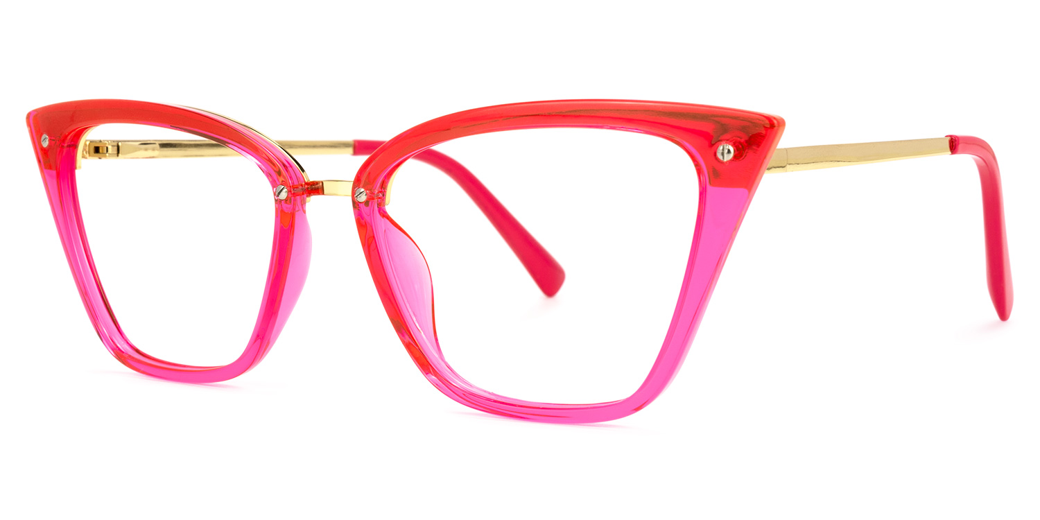 Dionne Cateye Bright-Pink Glasses | ZEELOOL Canada5
