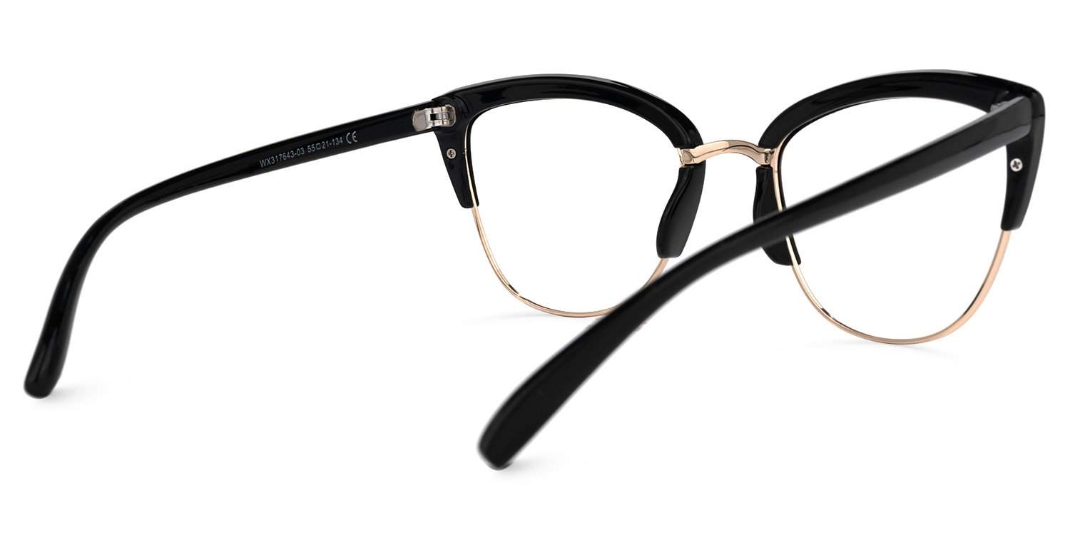 Randisha Cateye Black Glasses | ZEELOOL Canada3