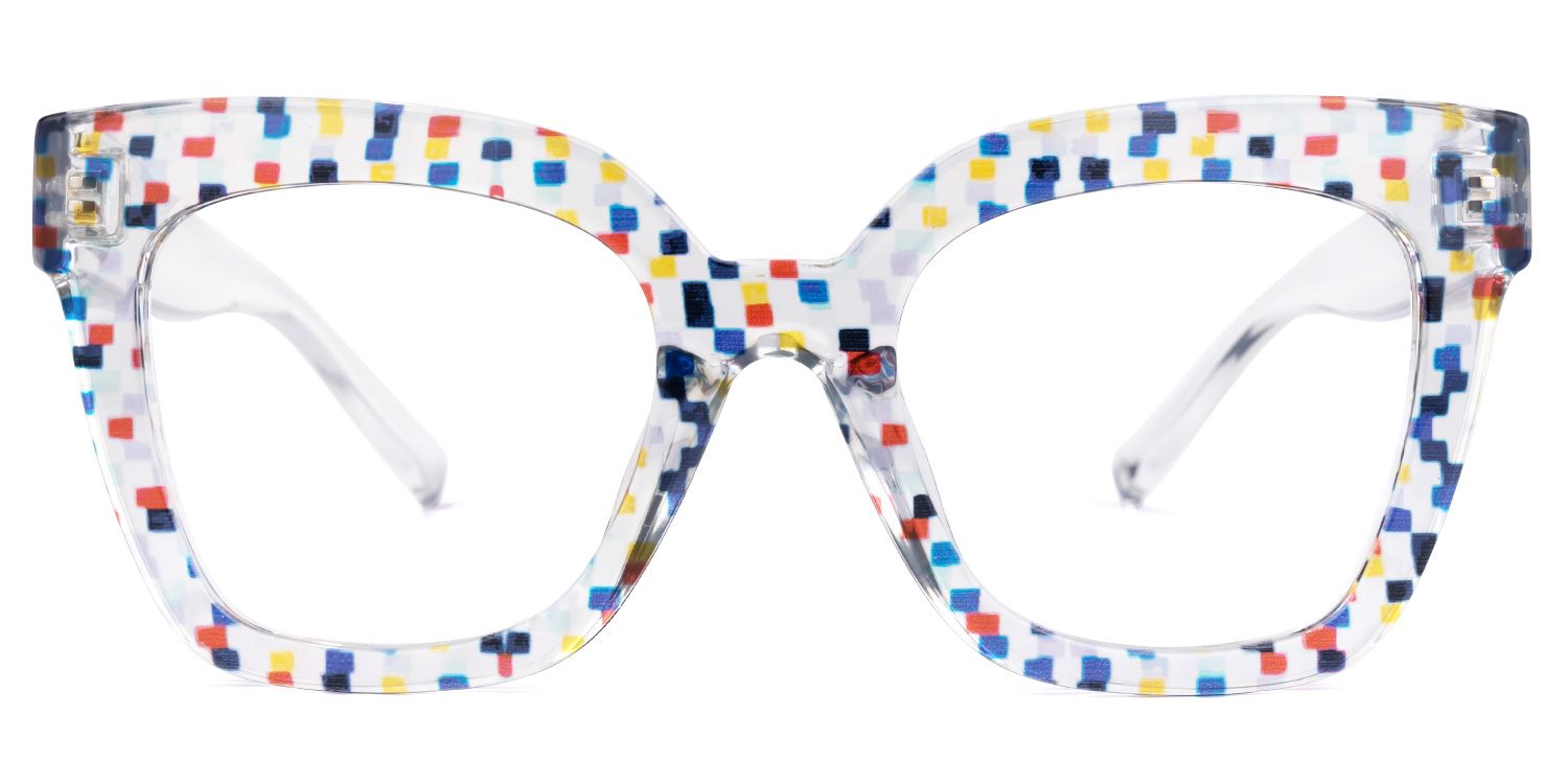 Malcolm Square Colorful Glasses | ZEELOOL Canada0