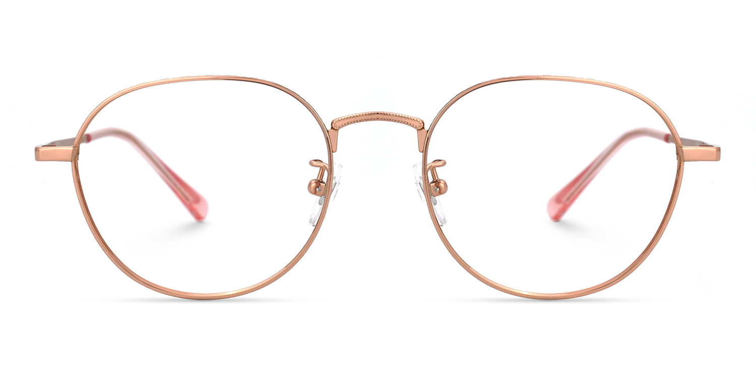 Vasquez Geometric Rose-Gold Glasses | ZEELOOL Canada0