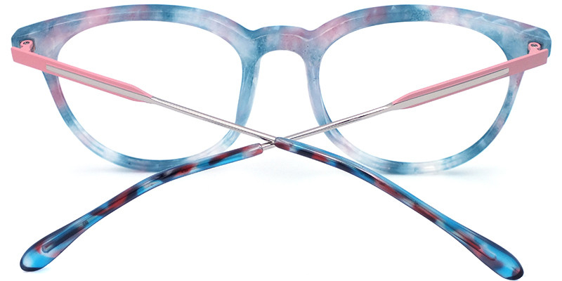 Christina Round Glasses on Zeelool.com10